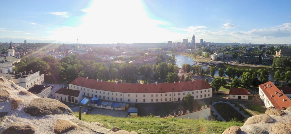 Výhľad na Vilnius a Litvu z Gediminasovho hradu